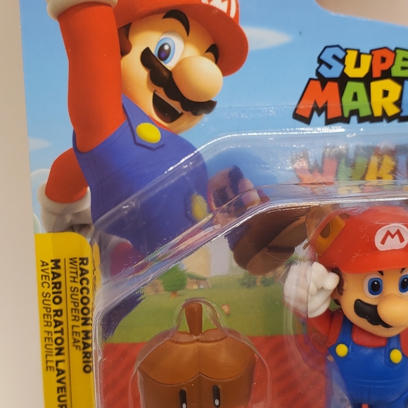 Marionetta da dito in vinile Racoon Mario di Super Mario Bros. Nintendo del 1989 - Italia